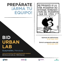 Llegó el concurso BID UrbanLab a Mendoza